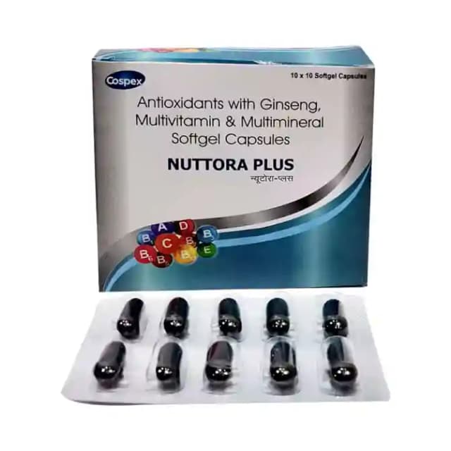 Cospex Nuttora Plus Softgel (1 Strip Of 10 soft gelatin capsules)