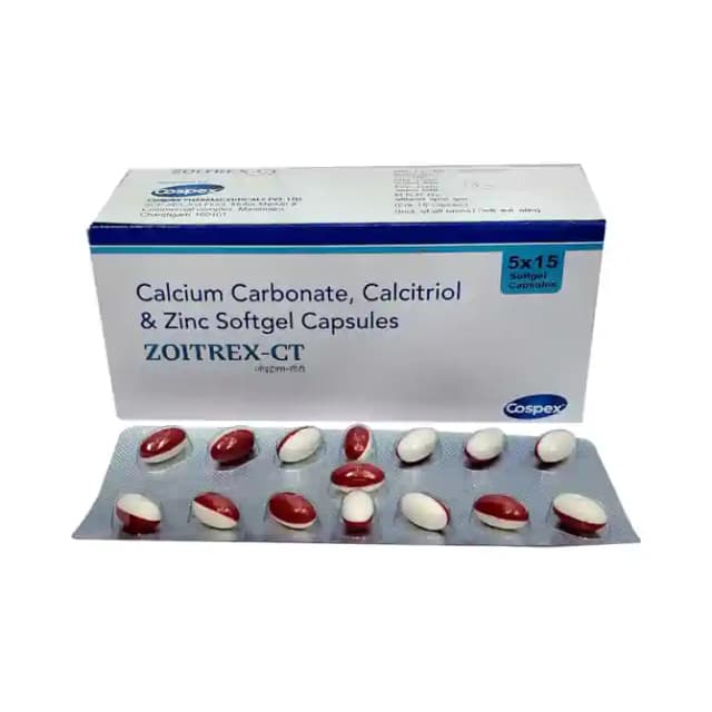 Cospex Zoitrex CT Softgel (1 Strip Of 15 soft gelatin capsules)