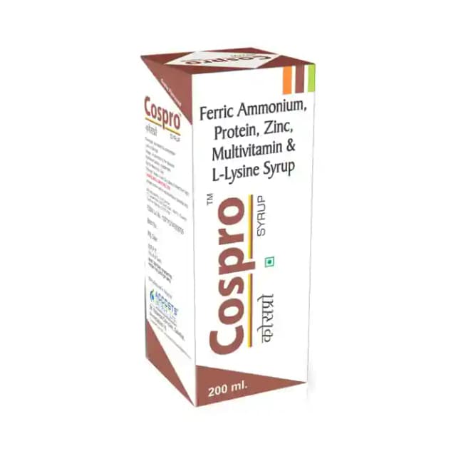 Cospro Syrup (1 Bottle of 200 ml Syrup)