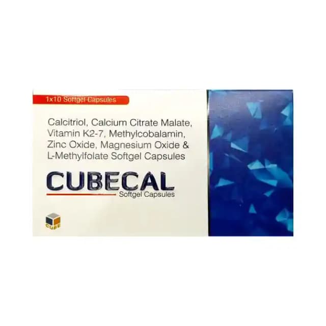 Cubecal Softgel (1 Strip Of 10 soft gelatin capsules)