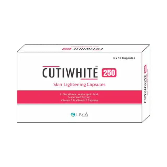 Cutiwhite 250mg (1 Strip Of 10 capsules)