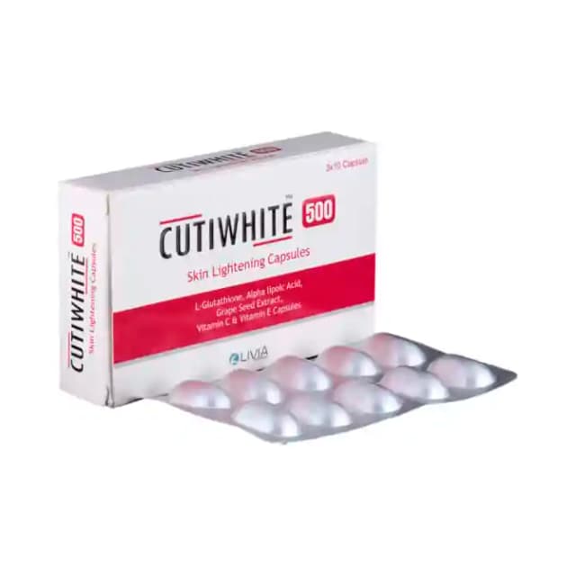 Cutiwhite 500mg (1 Strip Of 10 capsules)