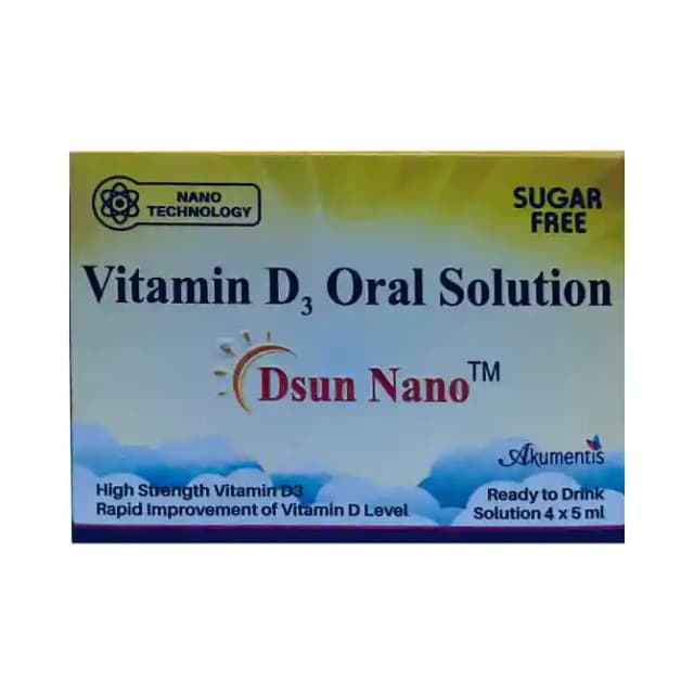 D Sun Nano Oral Solution Sugar Free (1 Bottle of 5 ml Oral Solution)