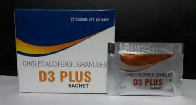 D3 Plus Sachet (1 Sachet Of 1 gm Granules)