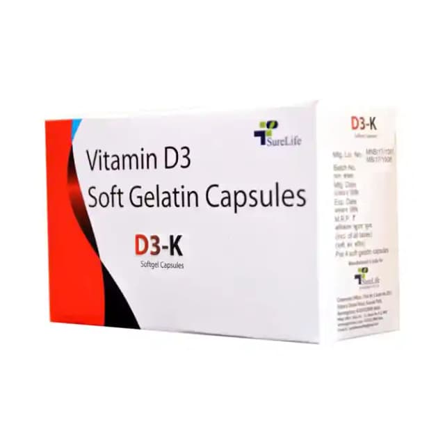 D3K Softgel (4 soft gelatin capsules in 1 strip)