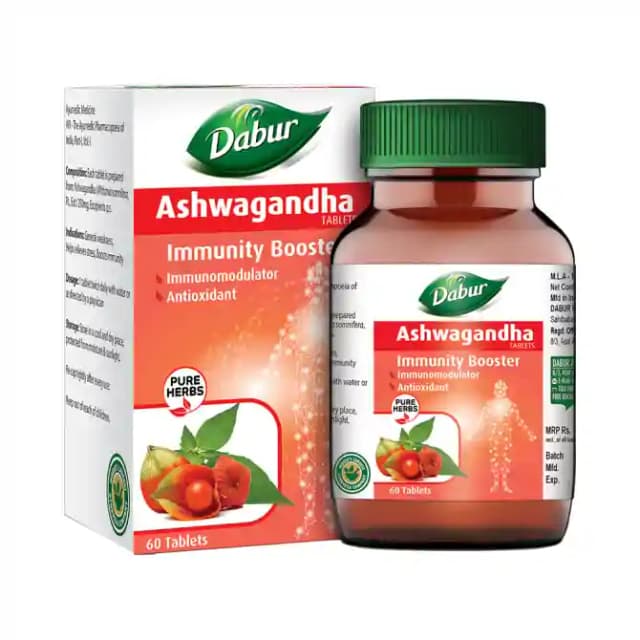 Dabur Ashwagandha (1 Bottle of 60 tablets)