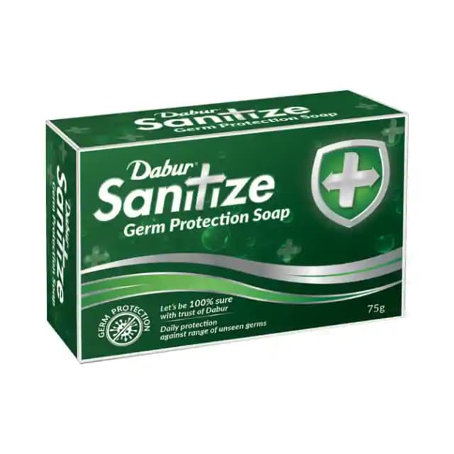 Dabur Sanitize Germ Protection Soap (1 Box Of 75 gm Soap)