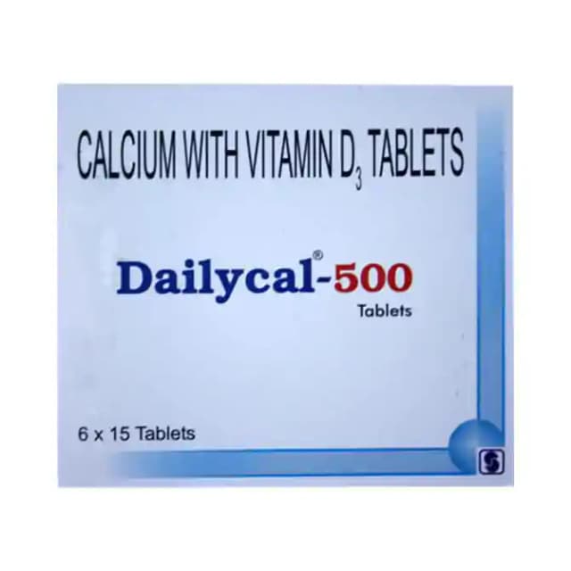 Dailycal 500 (15 tablets in 1 strip)