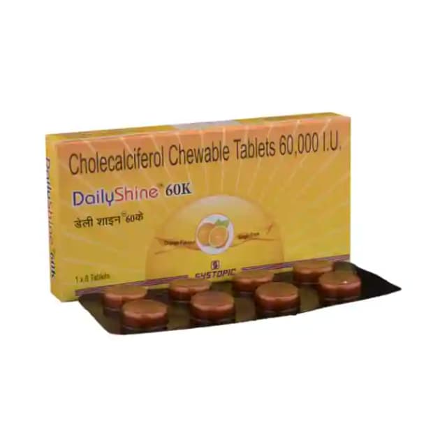 Dailyshine 60K (8 tablets in 1 strip)