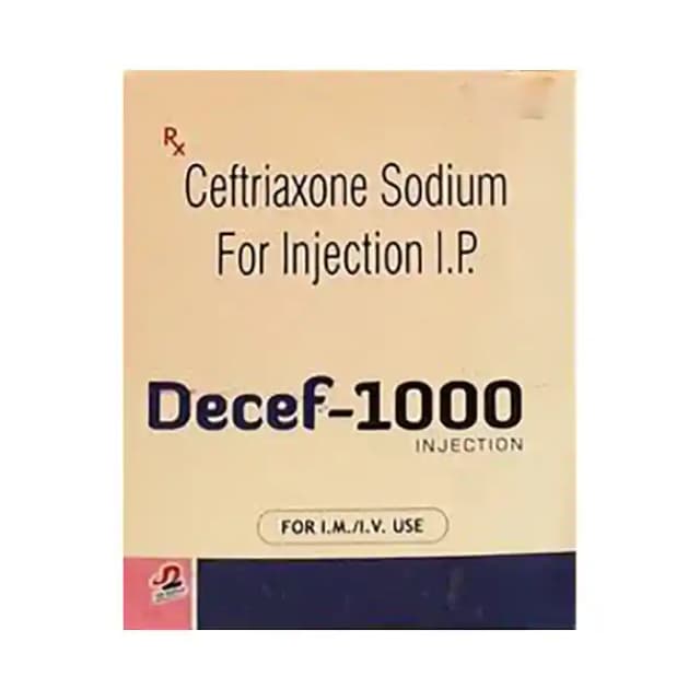Decef 1000 Injection (1 Injection in 1 vial)