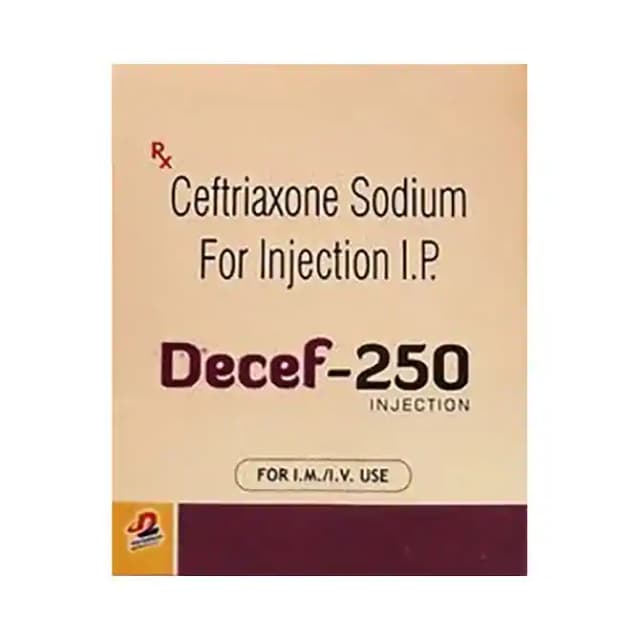 Decef 250 Injection (1 Injection in 1 vial)