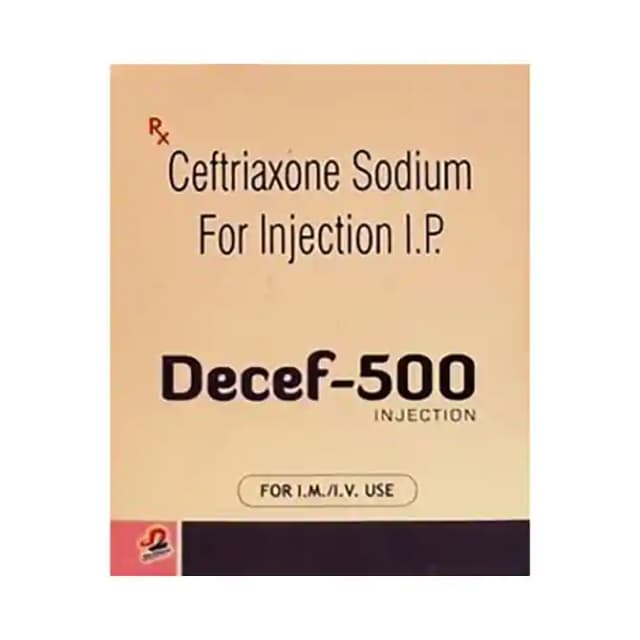 Decef 500 Injection (1 Injection in 1 vial)