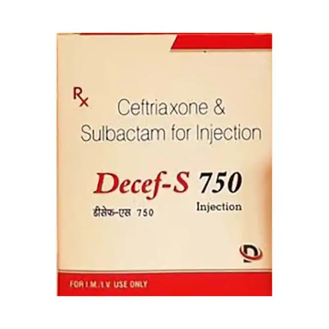 Decef S 750 Injection (1 Injection in 1 vial)