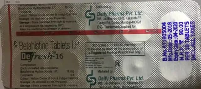 Defresh 16 (10 tablets in 1 strip)