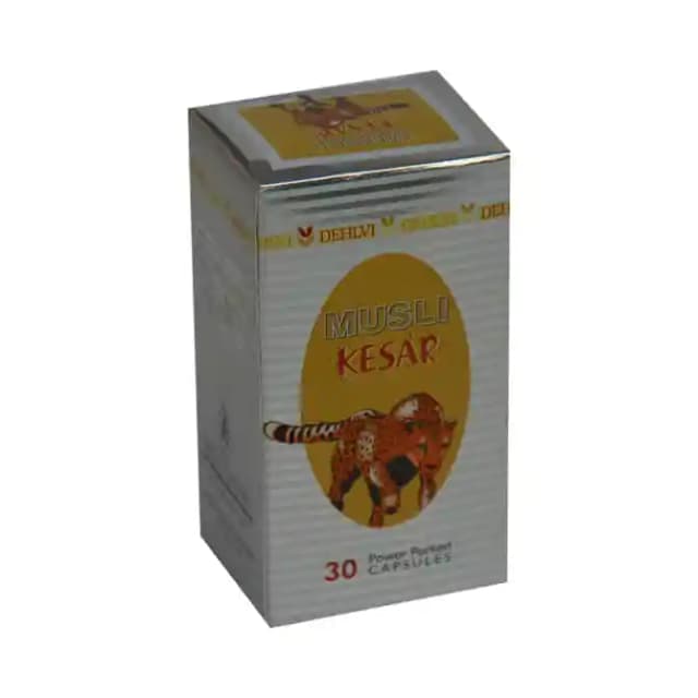 Dehlvi Naturals Musli Kesar (1 Bottle of 30 capsules)