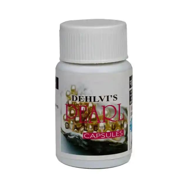 Dehlvi Naturals Pearl Calcium (1 Bottle of 60 capsules)