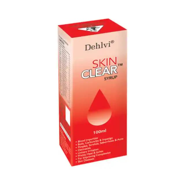 Dehlvi Naturals Skin Clear Syrup (1 Bottle of 100 ml Syrup)