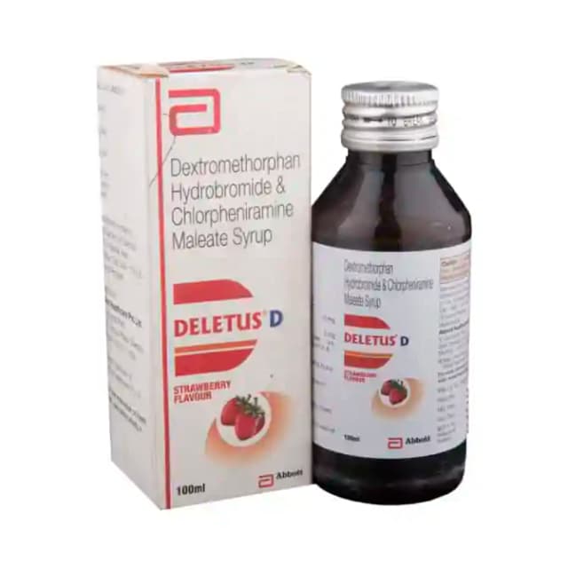 Deletus D Syrup Strawberry (100 ml in 1 bottle)