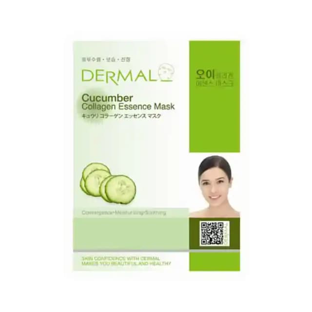 Dermal Collagen Essence Mask Cucumber (1 Packet Of 23 gm Face Mask)