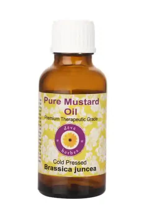 Deve Herbes Pure Mustard Oil (1 Bottle of 100 ml Oil)