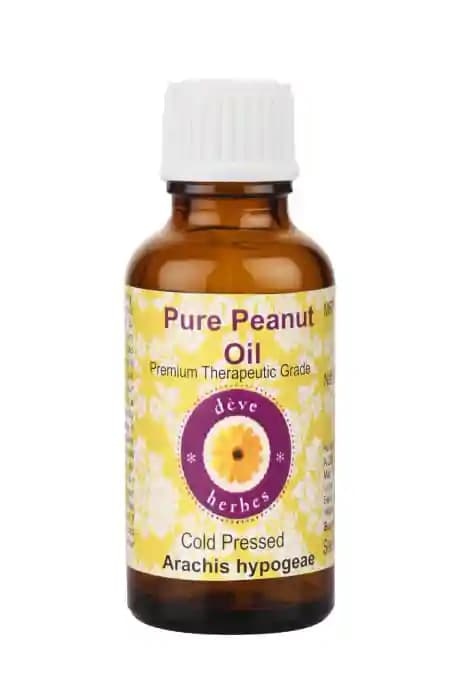 Deve Herbes Pure Peanut Oil (1 Bottle of 100 ml Oil)