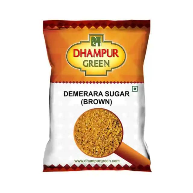 Dhampur Green Demerara Sugar (Brown) (1 Packet Of 1000 gm Powder)