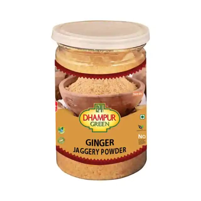 Dhampur Green Jaggery Powder Ginger (1 Jar Of 300 gm Powder)