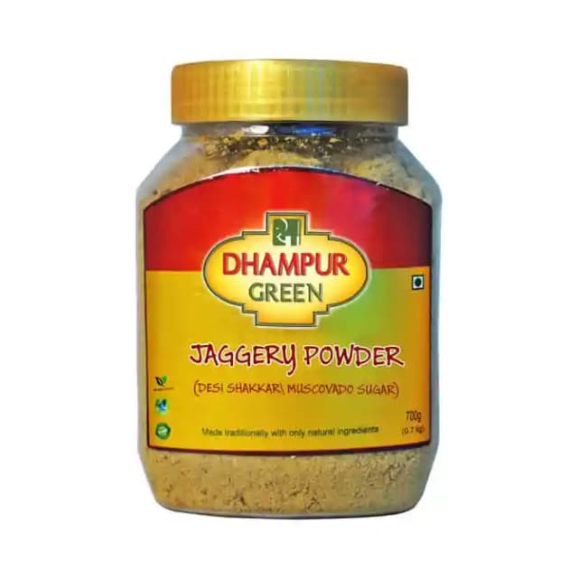 Dhampur Green Jaggery Powder Plain (1 Jar Of 700 gm Powder)