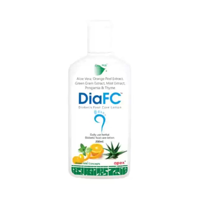 Dia FC Diabetic Foot Care Lotion (1 Bottle of 200 ml Lotion)