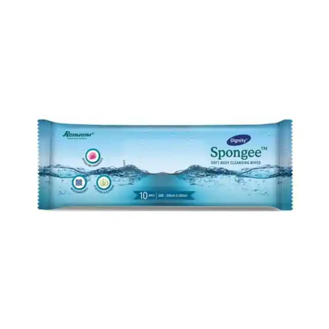 Dignity Spongee Wipes 300mm x 300mm (1 Packet Of 10 wipes)