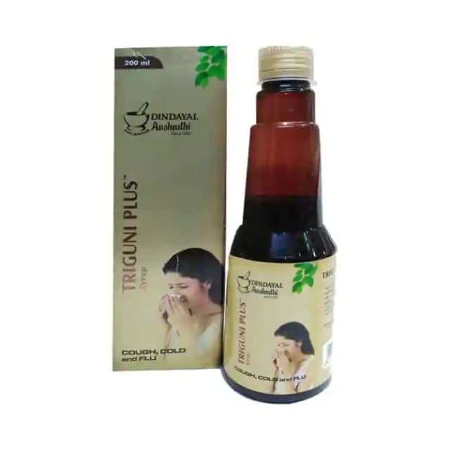 Dindayal Aushadhi Triguni Plus Syrup (1 Bottle of 200 ml Syrup)