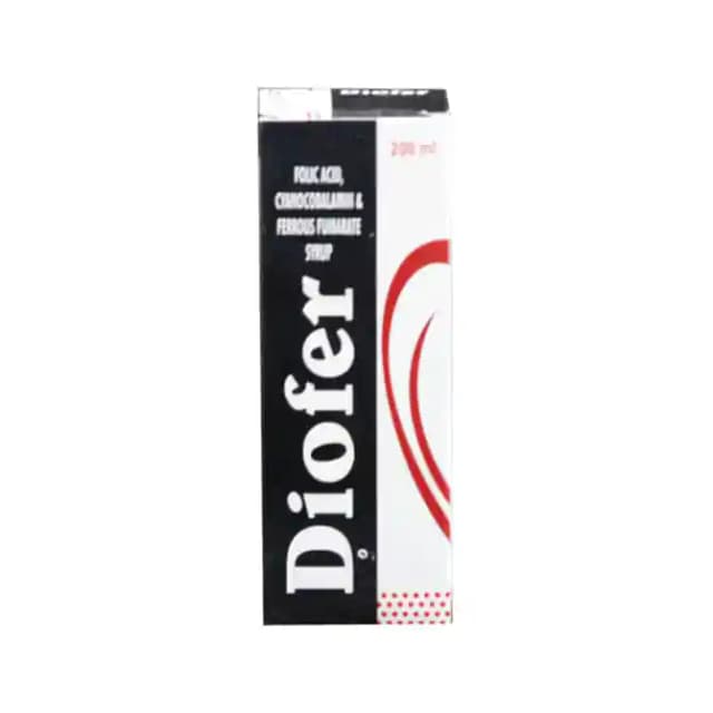 Diofer Syrup (1 Bottle of 200 ml Syrup)