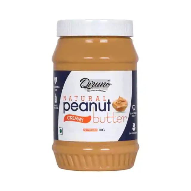 Diruno Peanut Butter Natural Creamy (1 Box Of 1 kg Butter)