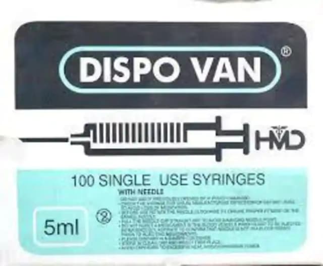 Syringe with Needle - 5 ml Dispovan (1 piece)