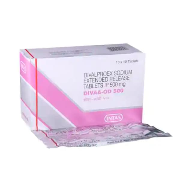 Divaa OD 500 ER (10 tablets er in 1 strip)