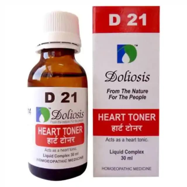 Doliosis D21 Heart Toner Drop (1 Bottle of 30 ml Drop)