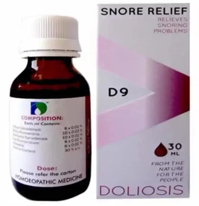 Doliosis D9 Snore Relief Drop (1 Bottle of 30 ml Drop)