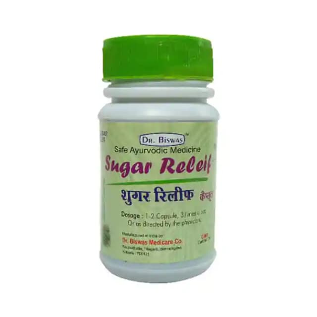 Dr. Biswas Sugar Relief (1 Bottle of 50 capsules)