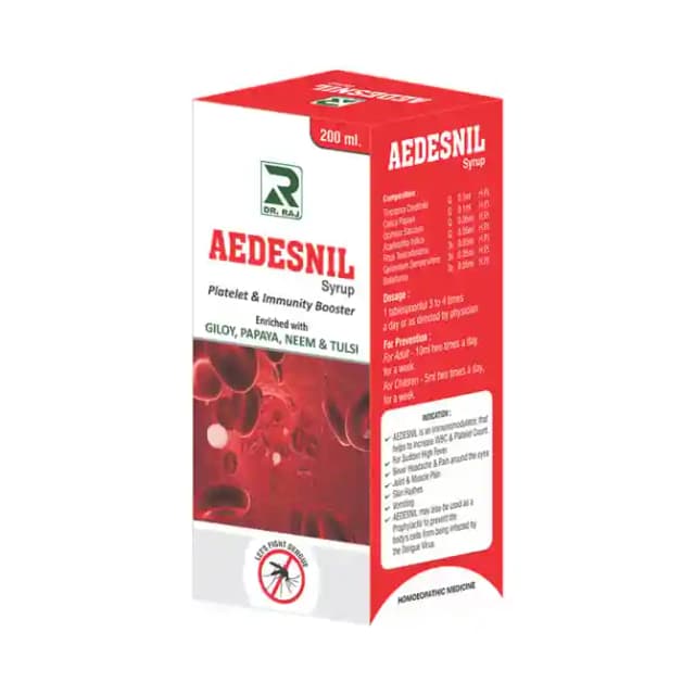 Dr. Raj Aedesnil Syrup (1 Bottle of 200 ml Syrup)