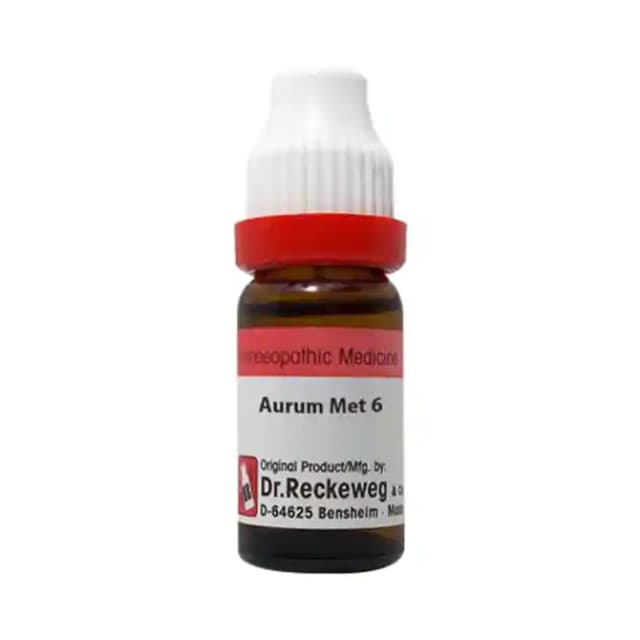 Dr. Reckeweg Aurum Met Dilution 6 CH (1 Bottle of 11 ml Dilution)