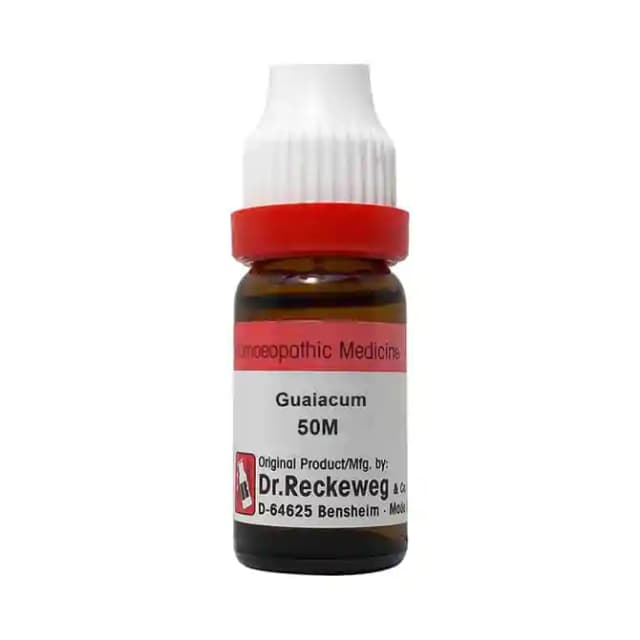 Dr. Reckeweg Guaiacum Dilution 50M CH (1 Bottle of 11 ml Dilution)