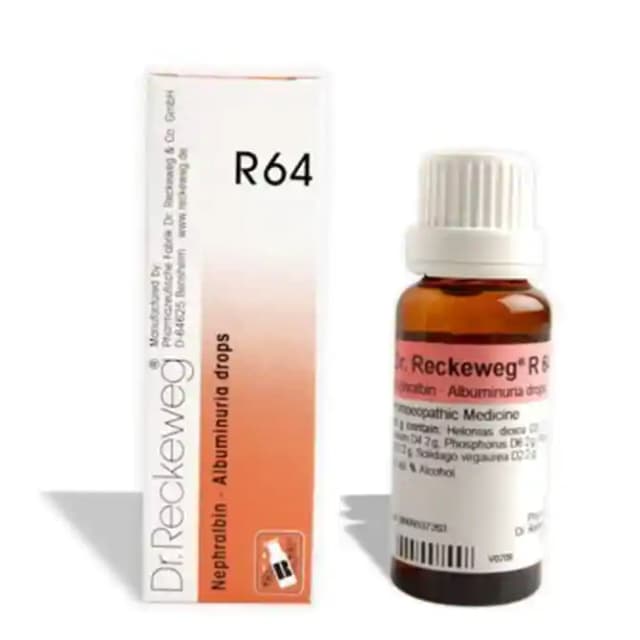 Dr. Reckeweg R64 Albuminuria Drop (1 Bottle of 22 ml Drop)