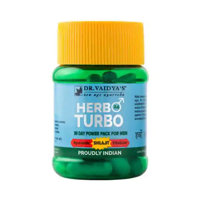 Dr. Vaidyas Herbo 24 Turbo (1 Bottle of 30 capsules)