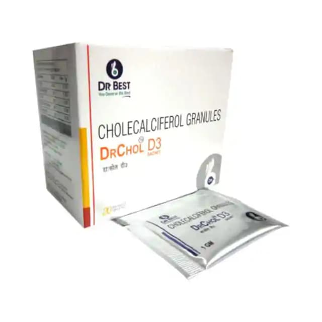 Drchol D3 Granules 1gm (1 Box Of 20 Sachets)