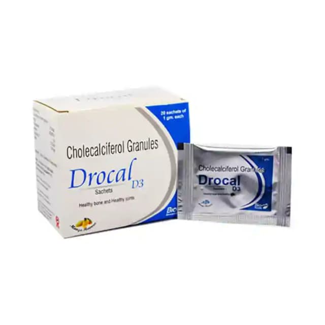 Drocal D3 Sachet (1 Packet Of 1 gm Sachet)