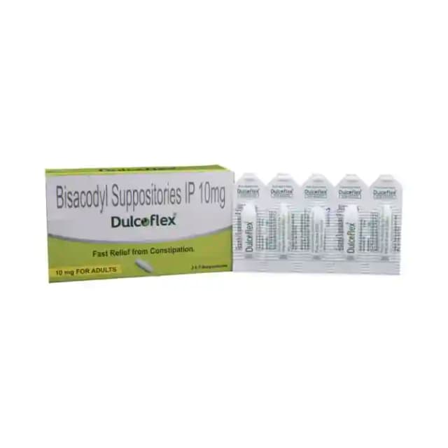 Dulcoflex 10mg Suppository for Adult (5 suppositories in 1 packet)
