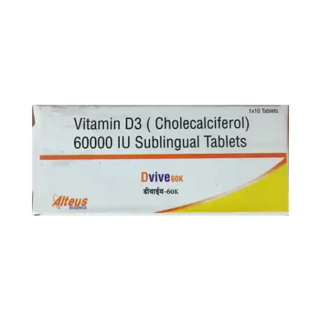 Dvive 60K (1 Strip Of 10 tablets)