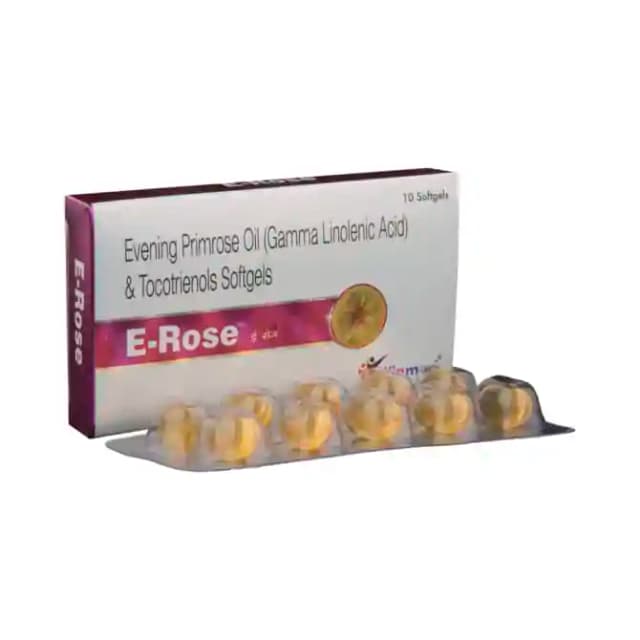 E Rose Softgels (1 Strip Of 10 soft gelatin capsules)