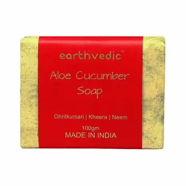 Earthvedic Soap Aloe Cucumber (1 Packet Of 100 gm Soap)
