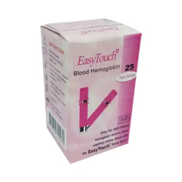 EasyTouch Blood Hemoglobin Test Strip (1 Box Of 25 strips)